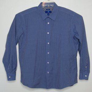 Egara Men's Mini Check Non-Iron Slim Fit Shirt